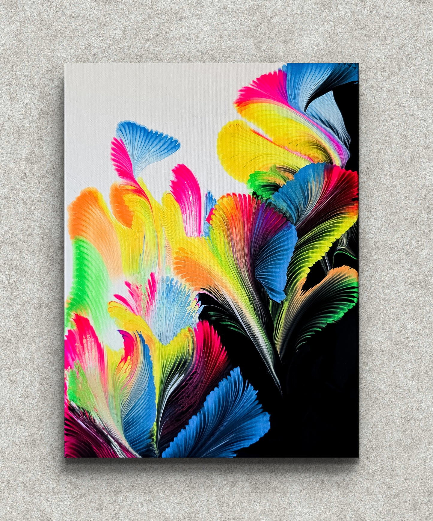 Neon Flare! 11x14 inches