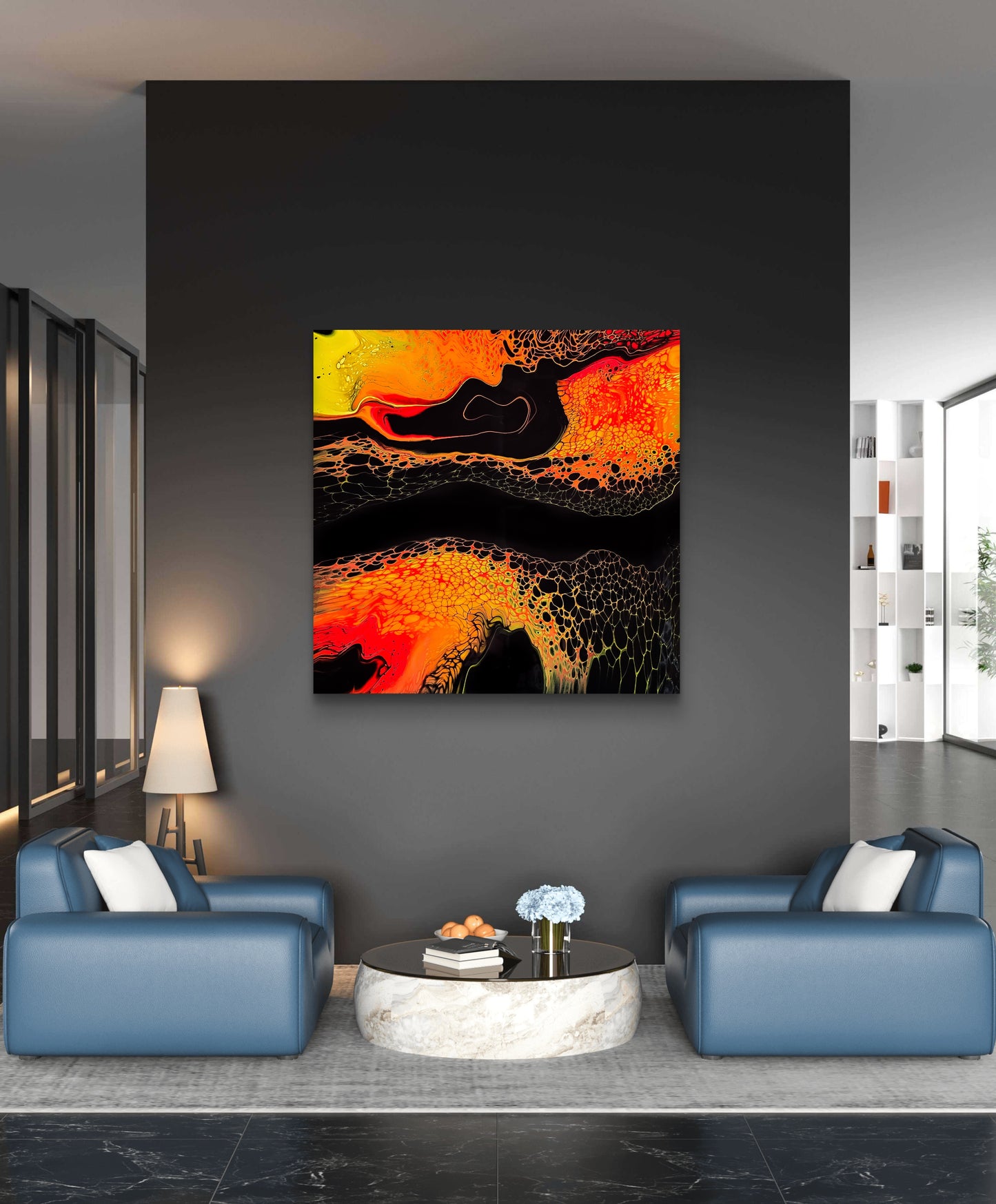 Lava Field 24 x 24 x 1.5 inches